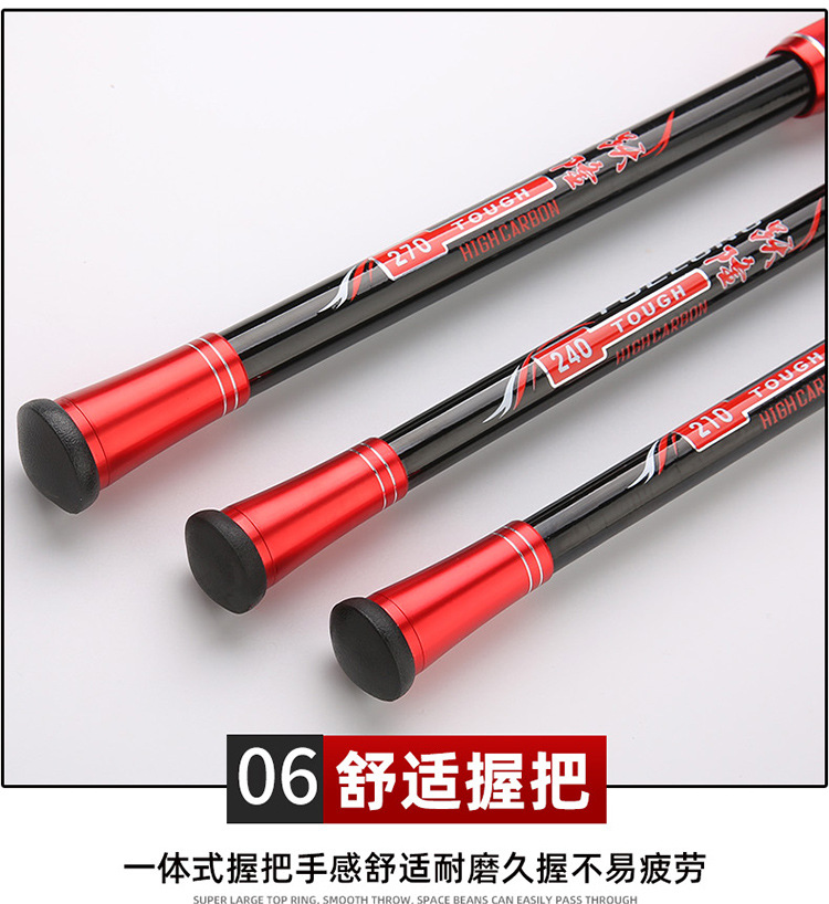 Sunflower 6 Layers Telescopic Sea Rod, Long Cast Spinning Fishing Rod 2.1M-4.2M thumb 35