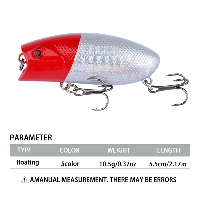 Sunflower Popper Topwater Fishing Lure 5.5cm/10.5g Fresh & Saltwater Hard Bait thumb 1