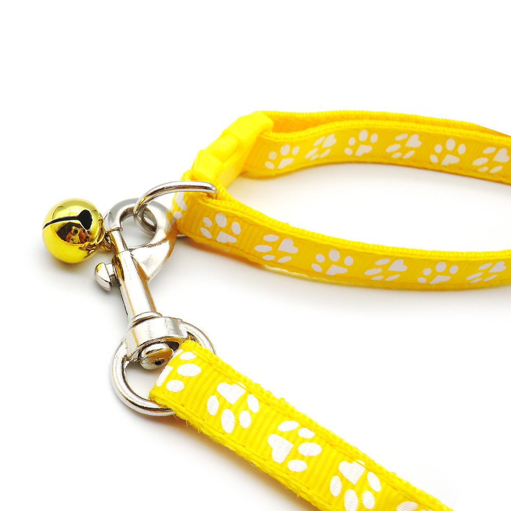 Paw Print Pet Collar & Leash Set thumb 1
