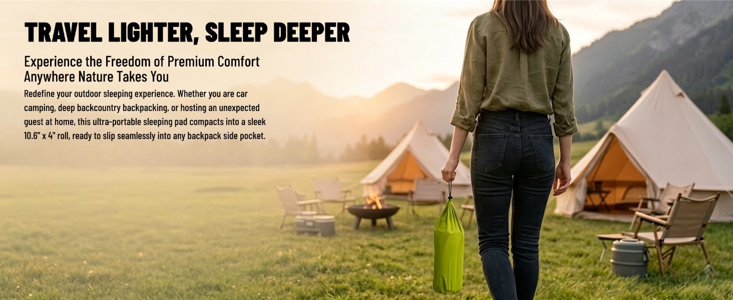 Sunflower TPU Inflatable Camping Sleeping Pad, Portable Backpacking Air Mattress for Outdoor Hiking thumb 19
