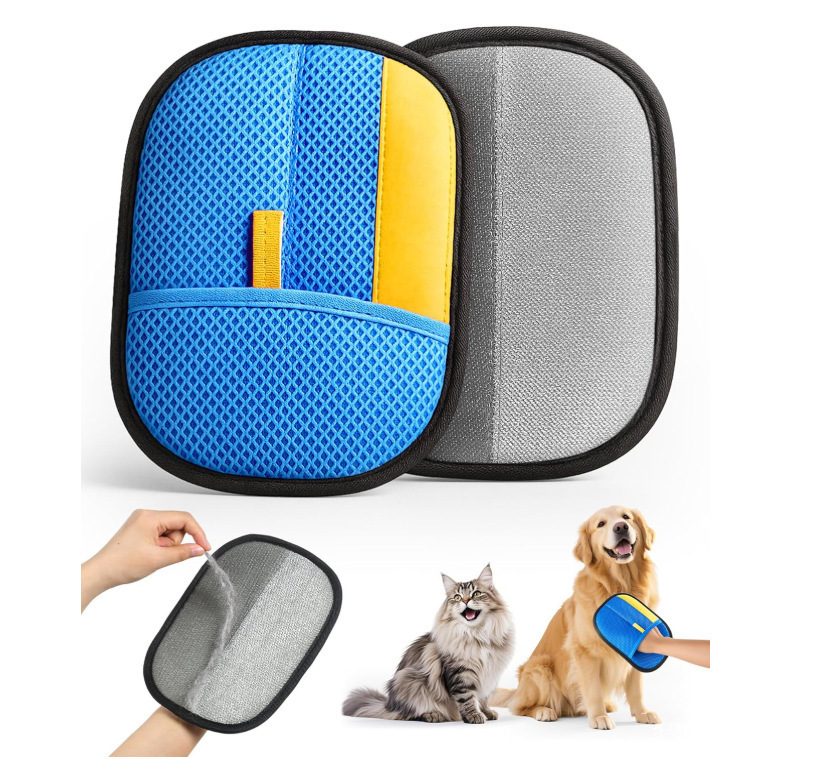 Sunflower Static Pet Hair Removal Glove, Dog & Cat Grooming Bath Massage Mitt thumb 4