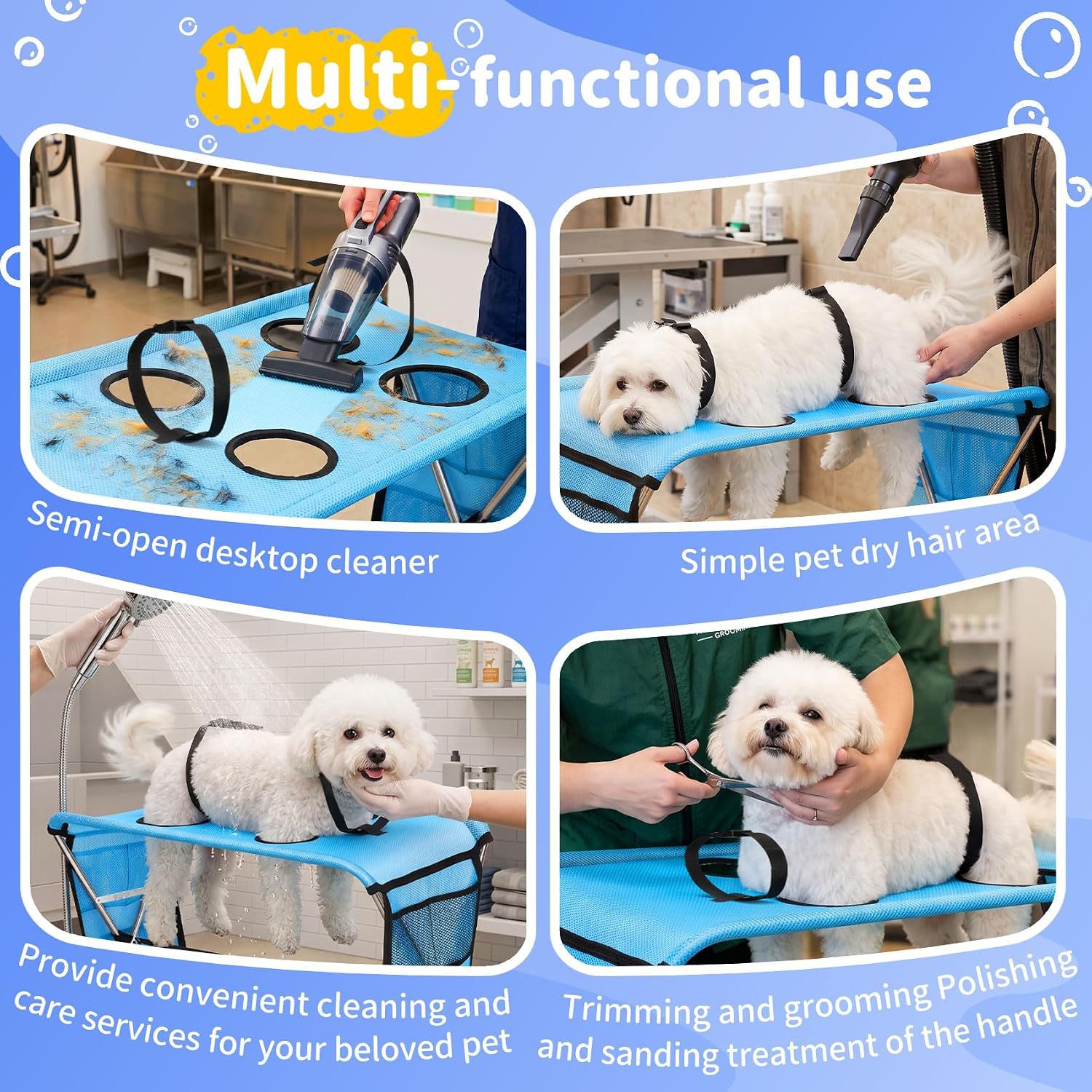 Sunflower Foldable Pet Grooming Bathing Stand for Small Dog & Cat thumb 4