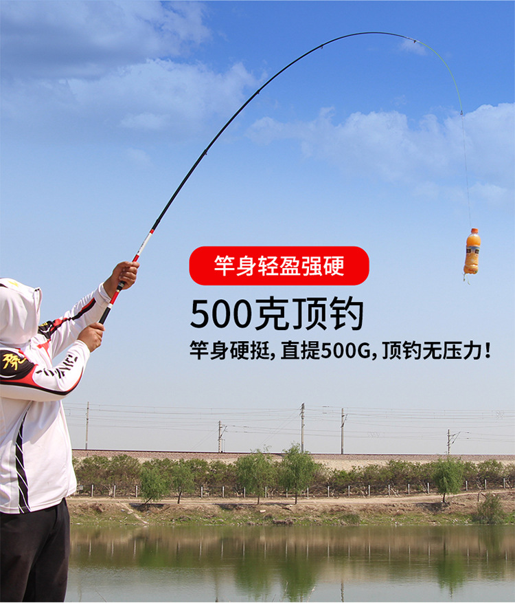Sunflower Carbon Telescopic Fishing Rod, Soft Action Rock Fishing Rod 2.1m 2.4m 2.7m 3.0m 3.6m thumb 12