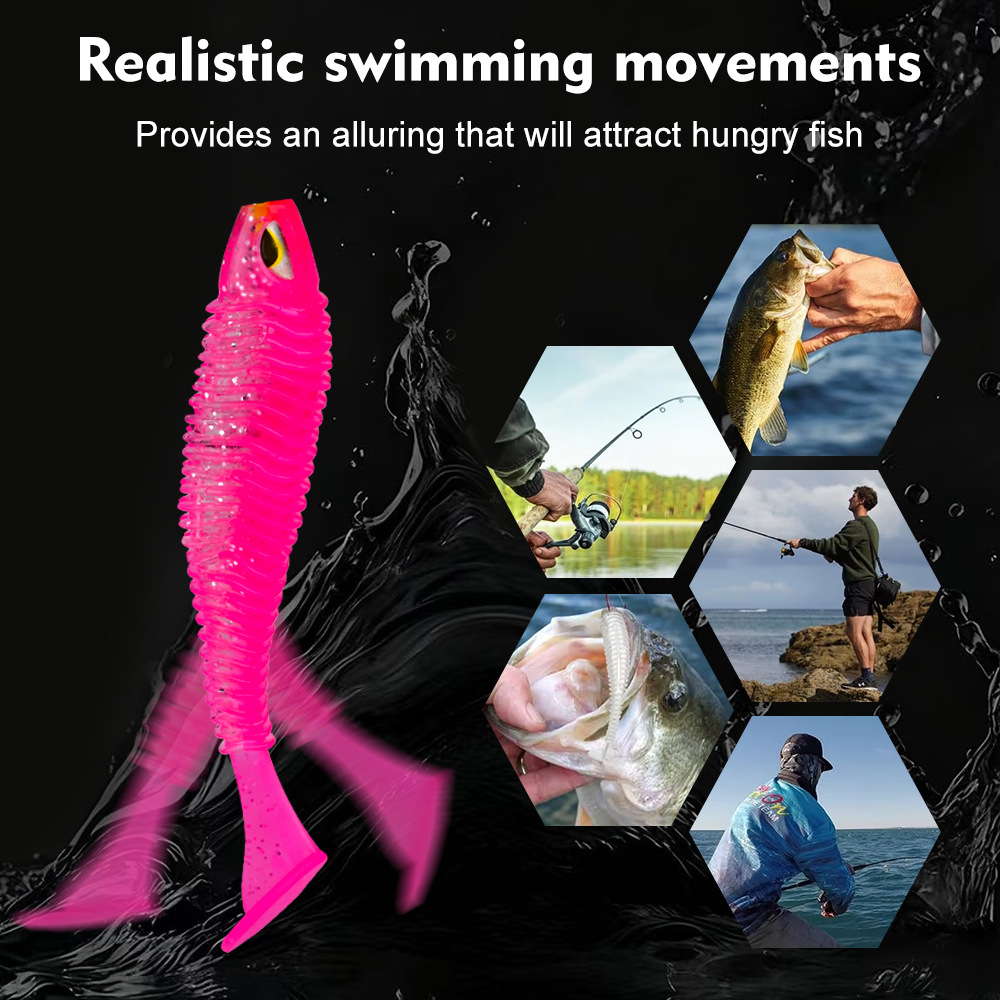 Sunflower Thread T‑Tail Soft Worm Lure DW6130 thumb 12