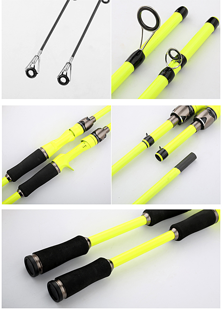 Sunflower 4 Sections Portable Carbon Lure Rod, Travel Fishing Rod 1.8M / 2.1M thumb 5
