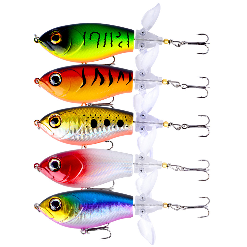 Sunflower Double Propeller Topwater Fishing Lure 9.5cm/19.2g Floating Bait thumb 4