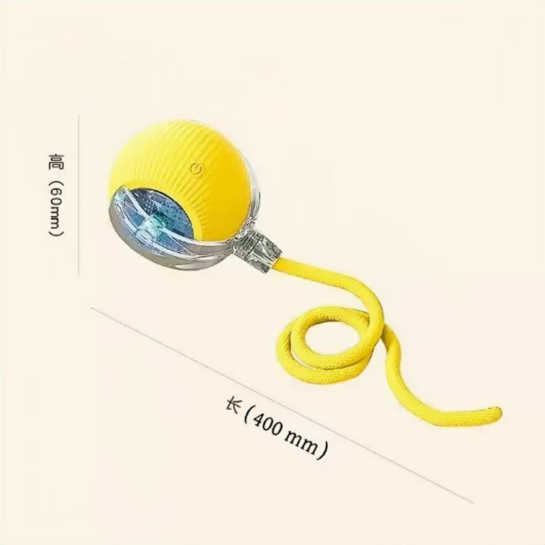 Sunflower Rolling Cat Toy Ball With String, Self-play Amusement Toy For Cats thumb 3