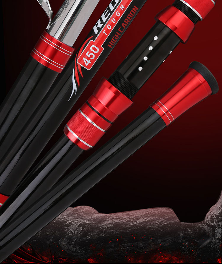 Sunflower Carbon Telescopic Surf Casting Rod, Extra Hard Power Anchor Fishing Rod 2.1m-4.5m thumb 2