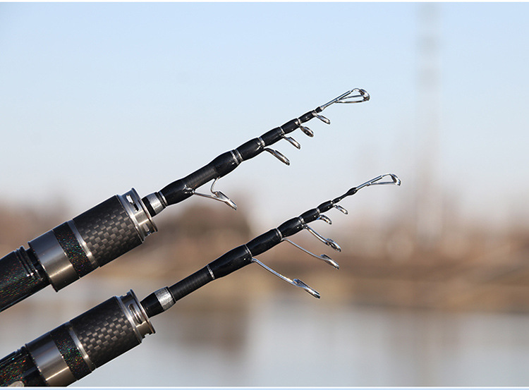 Sunflower Telescopic Ultralight Lure Fishing Rod, Carbon Portable Travel Rod thumb 21