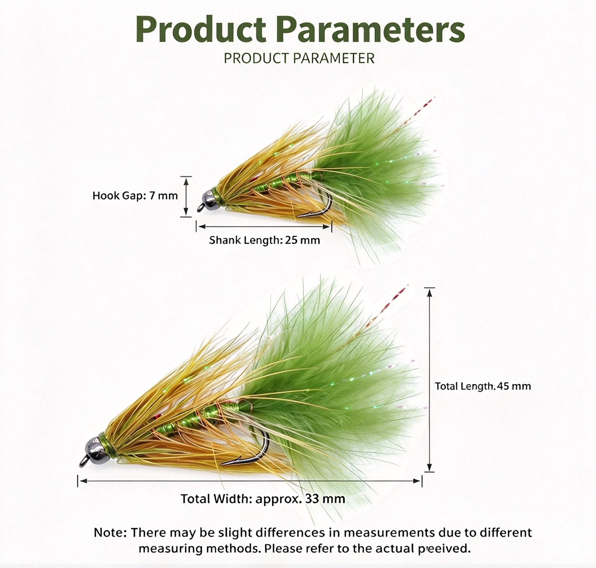Sunflower Power Mynah Streamer Fly Fishing Flies, Hand Tied Feather Artificial Streamer Lure for Trout, Bass Freshwater Fly Fishing thumb 5