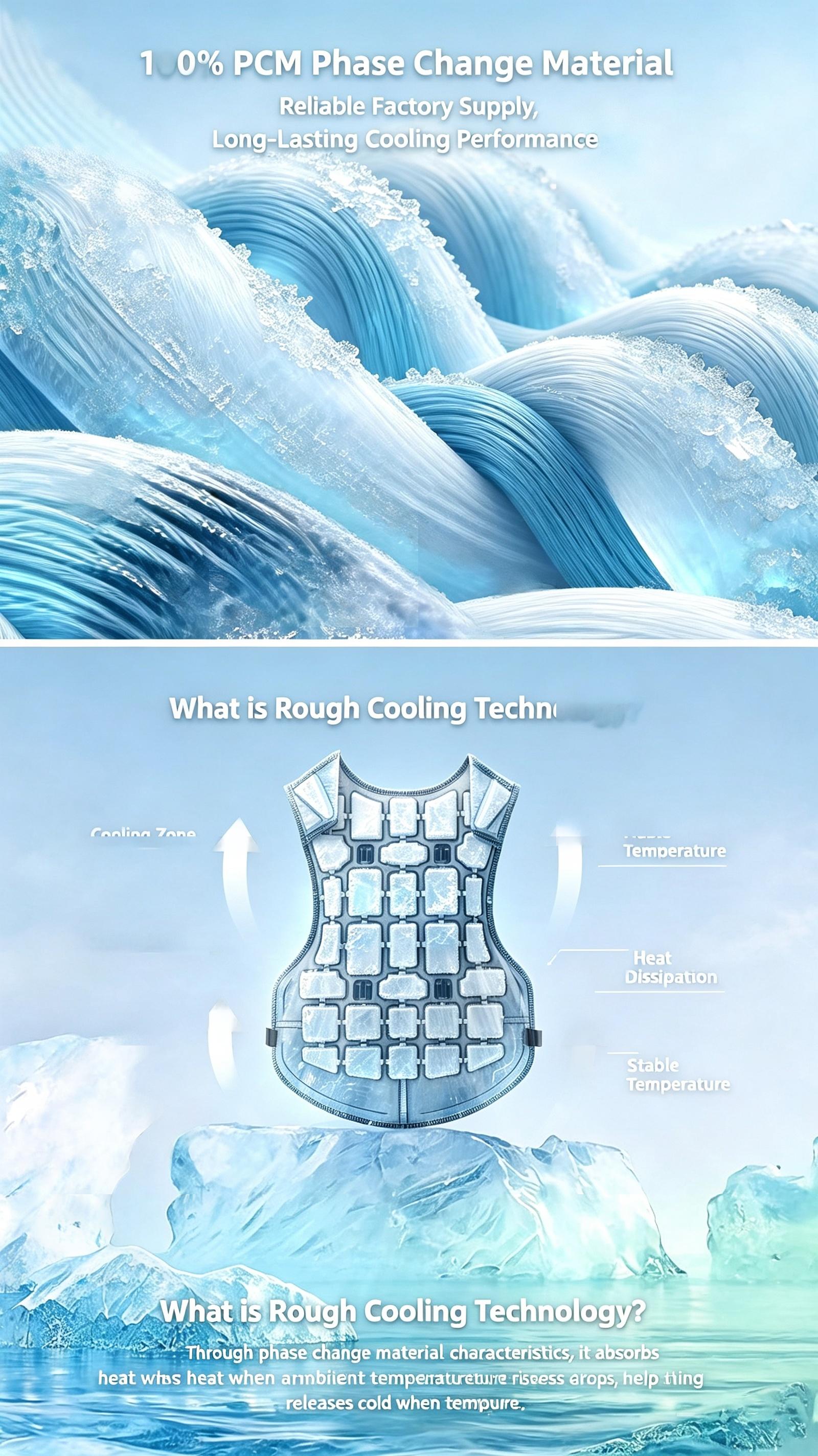 Sunflower PCM Phase Change Cooling Vest No Charging Physical Cold Storage thumb 2