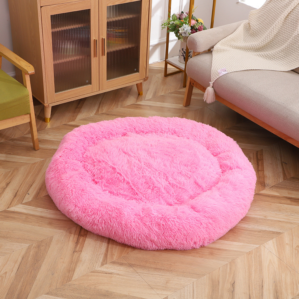 Fluffy Round Donut Pet Bed thumb 3