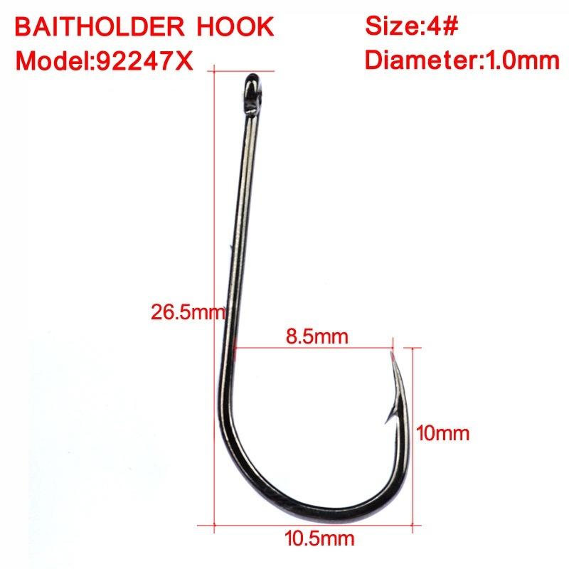 Sunflower 92247X Stainless Steel Barbed Single Fishing Hooks Sea Angling Hooks Sizes 1#-6# & 1/0#-6/0# thumb 6
