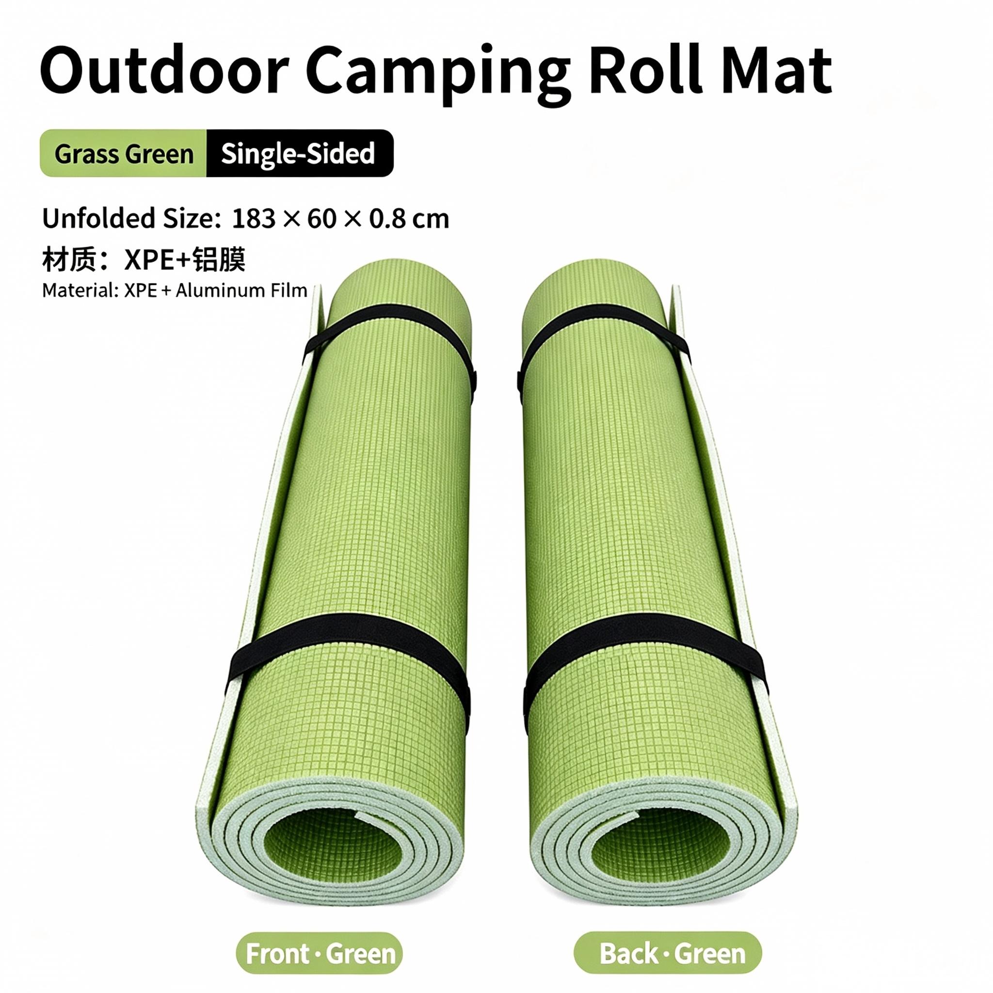 Sunflower XPE Double Sided Aluminum Film Camping Roll Mat, Waterproof Moisture Proof Tent Pad