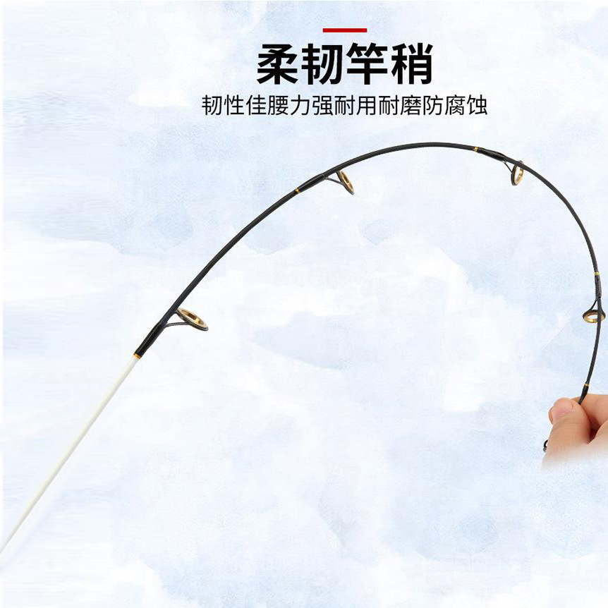 One-Piece Fiberglass Ice Fishing Rod thumb 2