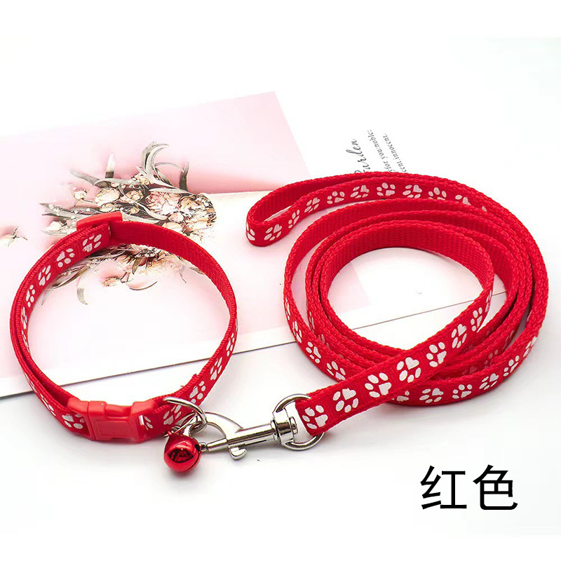 Paw Print Pet Collar & Leash Set thumb 4