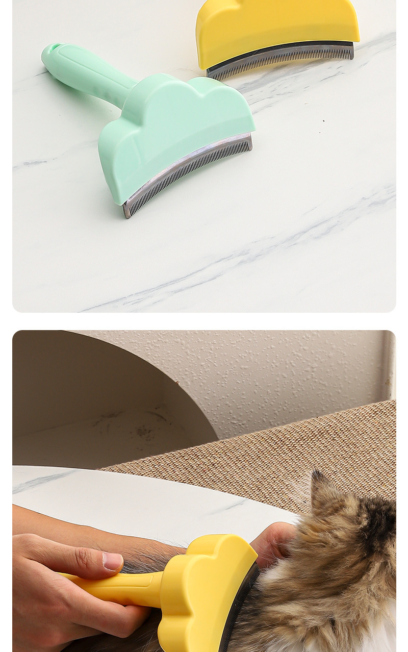 Sunflower Curved Pet Deshedding Brush Cat Dog Hair Removal Comb thumb 13