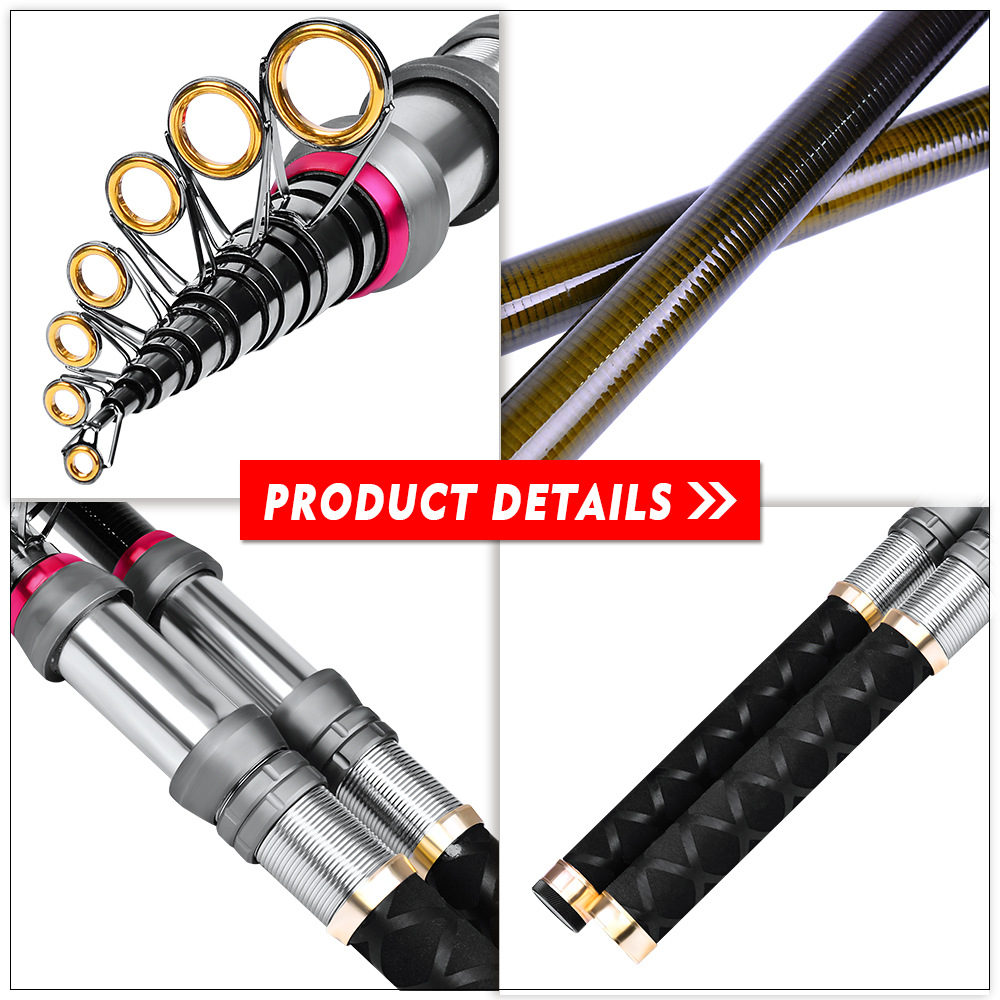 Mini Carbon Telescopic Sea Casting Rod thumb 7
