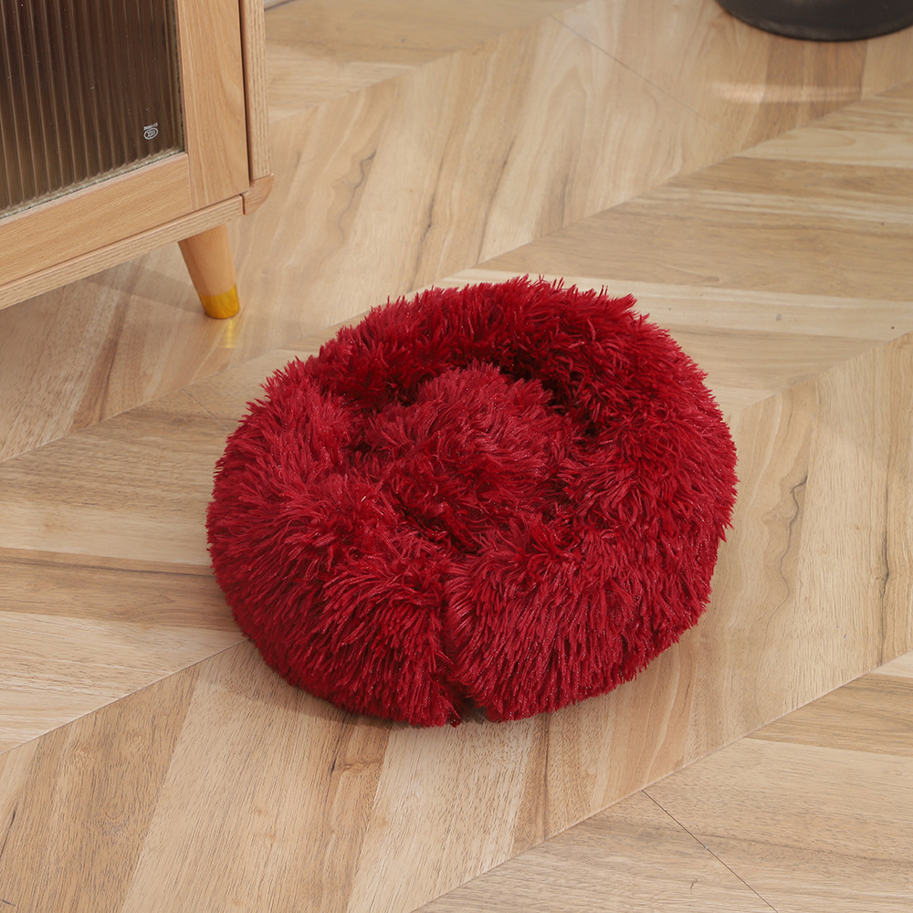 Fluffy Round Donut Pet Bed thumb 5