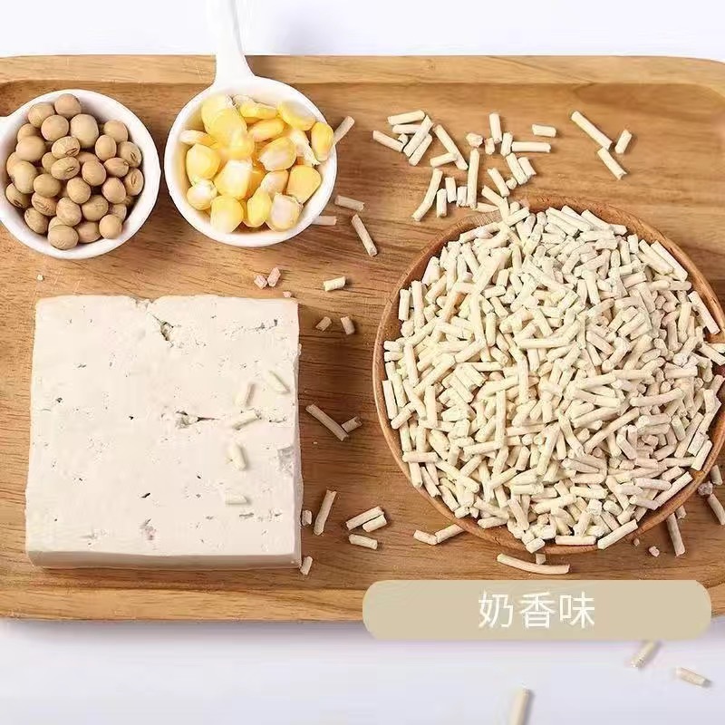Sunflower Tofu & Mixed Cat Litter Low Dust Fast Clumping Flushable Kitty Sand For Household & Cattery