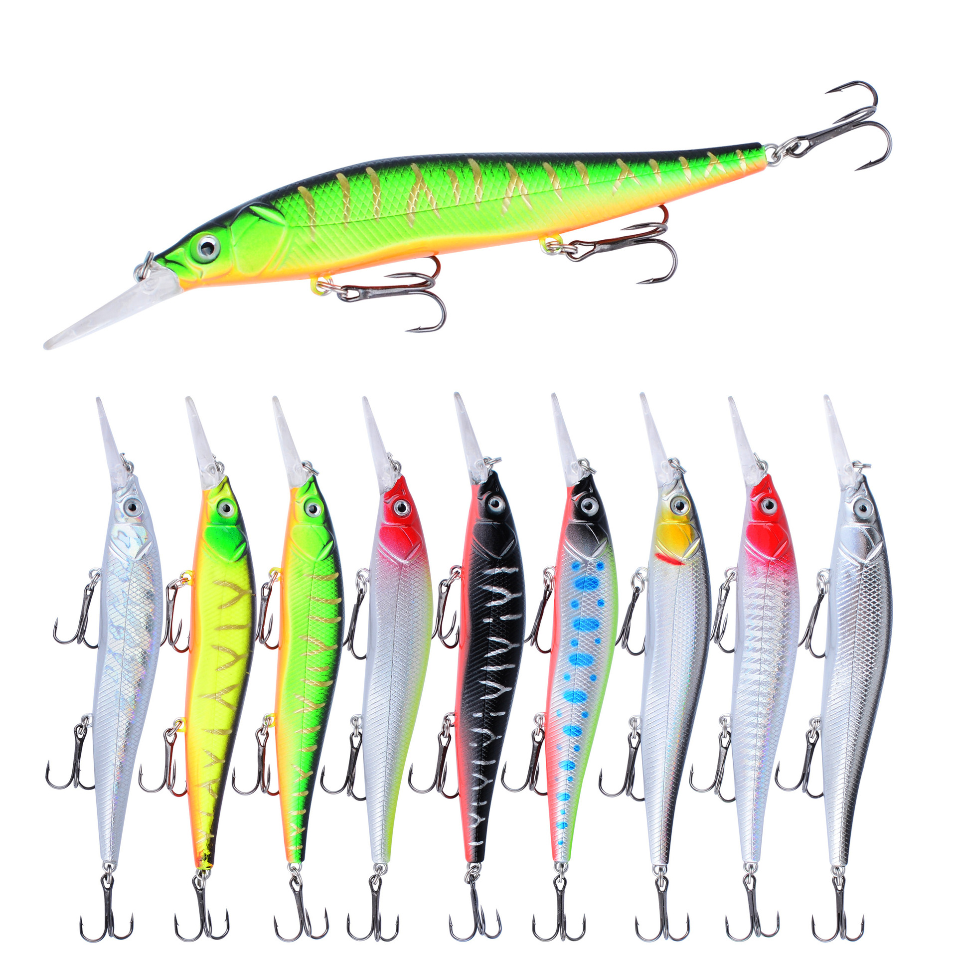 Sunflower Floating Minnow Fishing Lure 13.5cm 16g Rattle Noise Long Cast Saltwater Lures