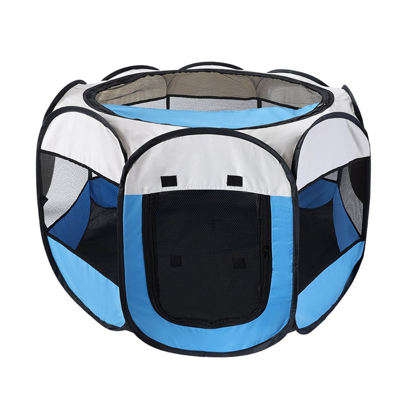 Foldable Octagonal Pet Cage Cat Whelping Tent