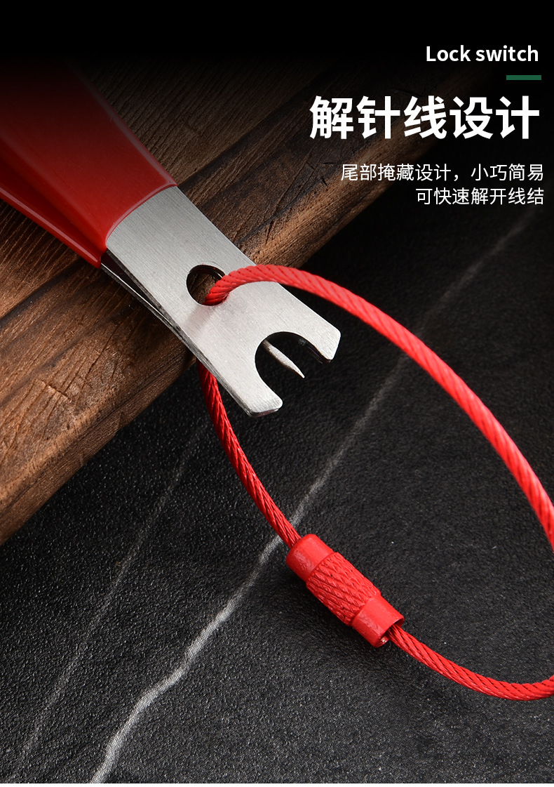 Sunflower Portable Fishing Line Cutter With Anti-Lost Lanyard Stainless Steel Line Snip For Angling thumb 10