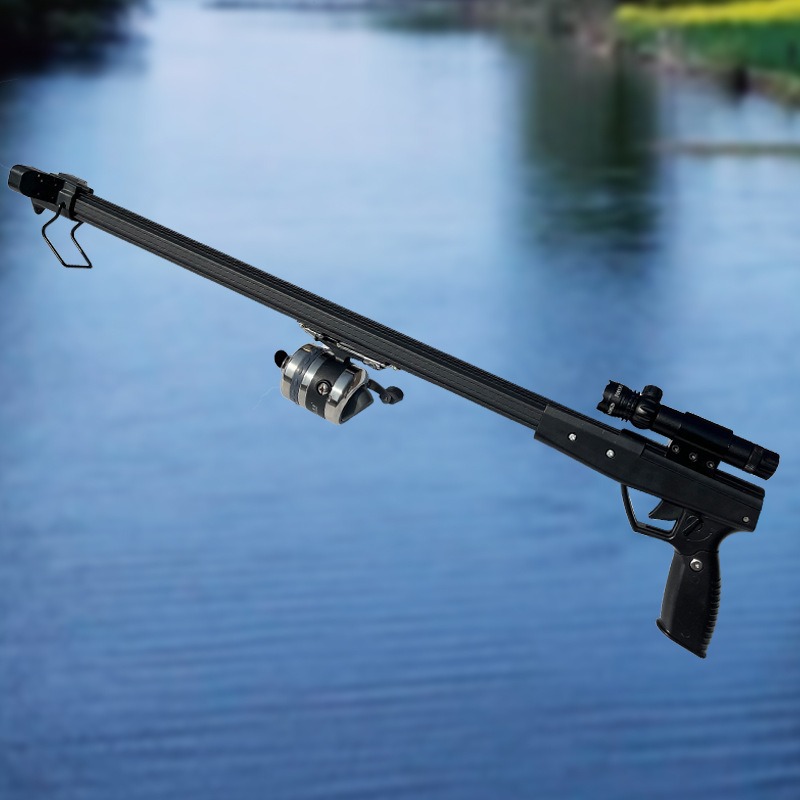 Sunflower Aluminum Fishing Spear Gun Kit, Slingshot Fish Gun With Reel & Laser Sight thumb 1