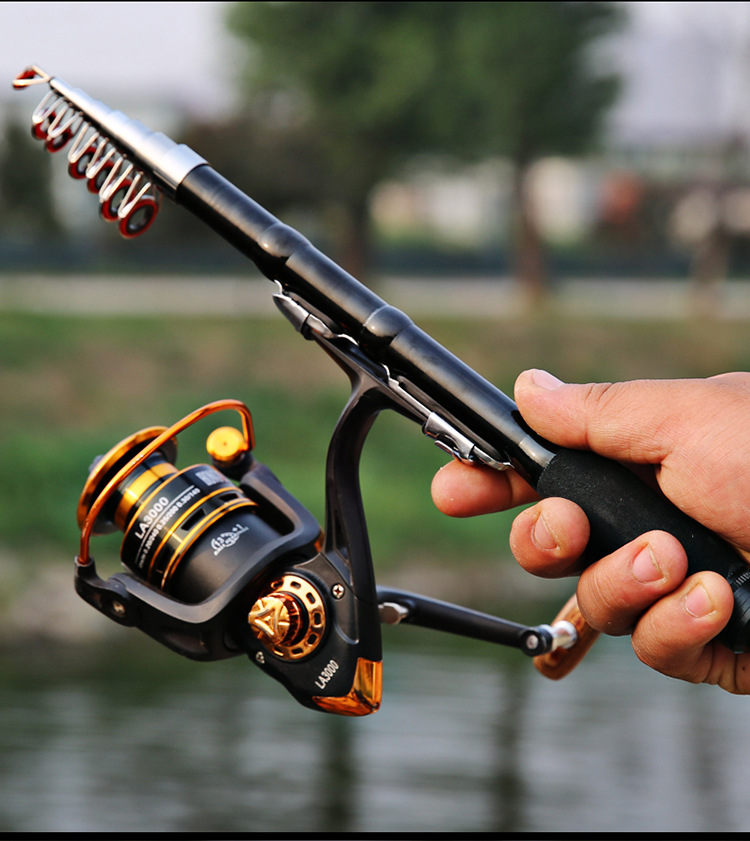 Sunflower Telescopic Mini Sea Fishing Rod, Fiberglass Portable Casting Rod thumb 17