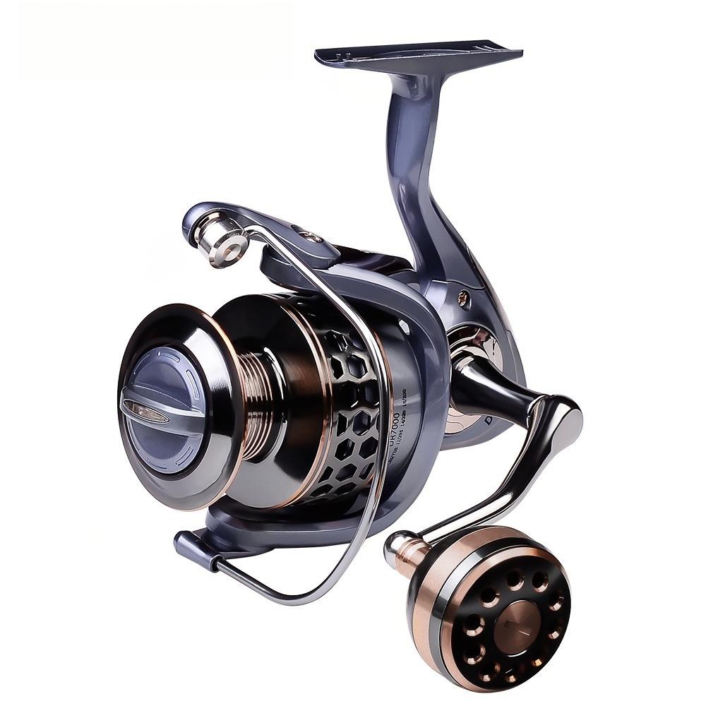 Sunflower DR Series Full Metal Spinning Fishing Reel 2000-7000, Aluminum Spool Long Cast Saltwater Lure Reel