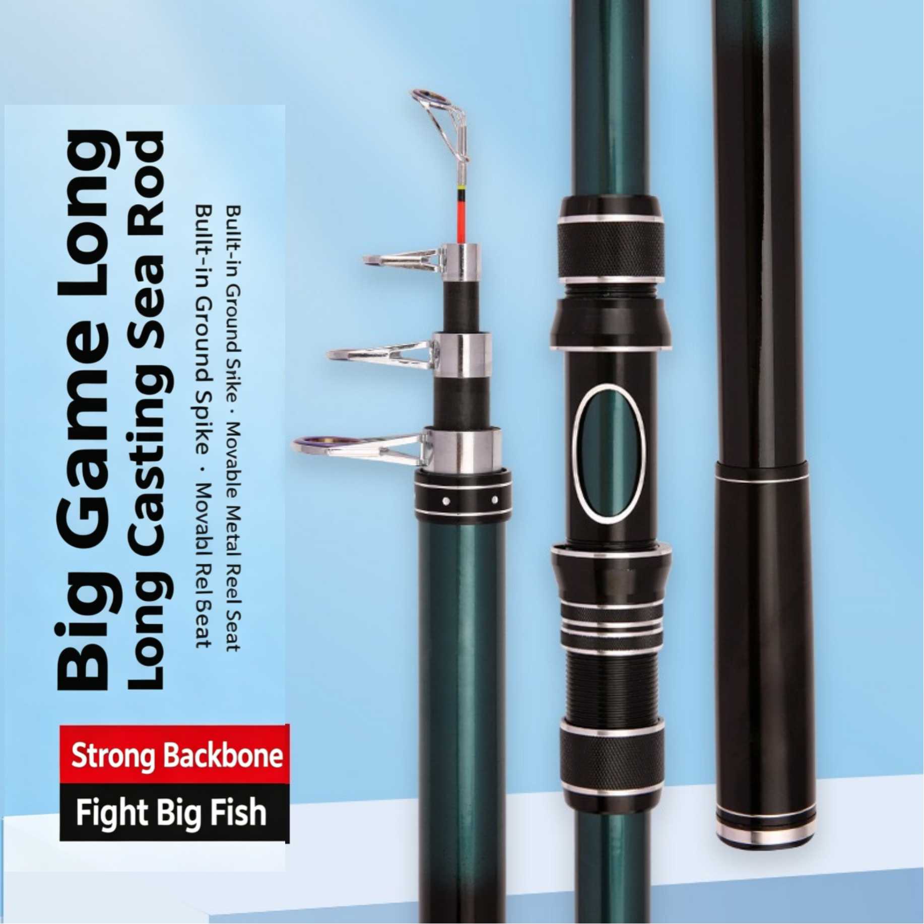 Sunflower 6 Layers Telescopic Sea Rod, Long Cast Spinning Fishing Rod 2.1M-4.2M thumb 19