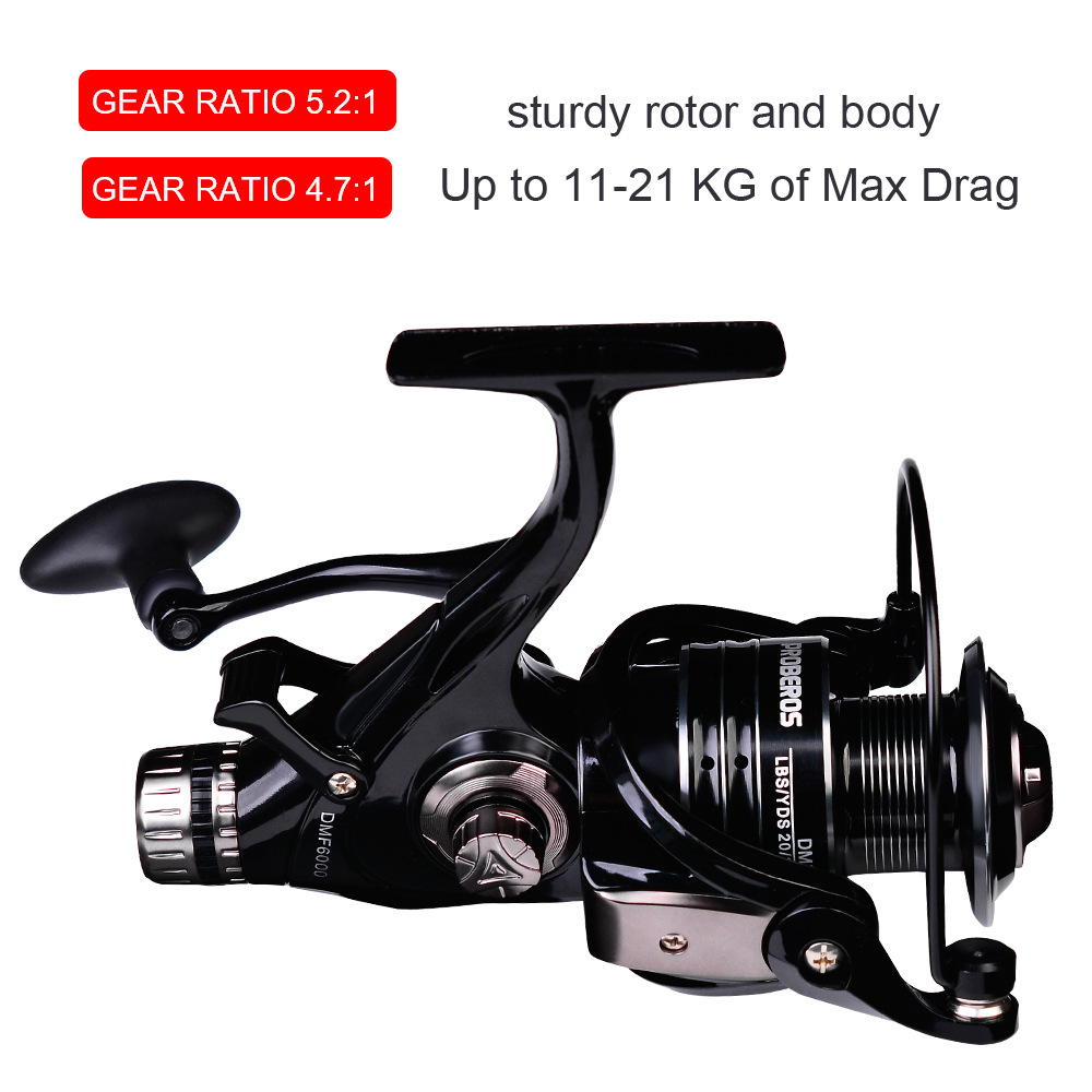 Sunflower DMF Series Metal Spinning Fishing Reel, 3000/4000/5000/6000 Model For Saltwater Lure Fishing thumb 6