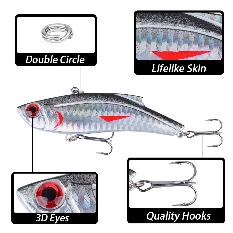 Sunflower Sinking VIB Fishing Lures 9CM 28G Long Cast Hard Artificial Bait For Predator Fish thumb 2