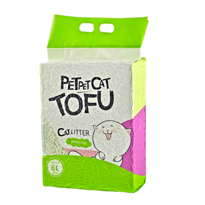 Sunflower Natural Tofu Cat Litter, Flushable Deodorant Low Dust Clumping Plant Cat Sand thumb 1