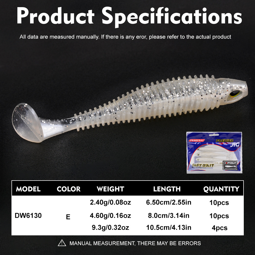 Sunflower Thread T‑Tail Soft Worm Lure DW6130 thumb 9