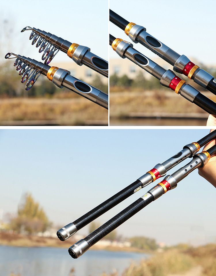 Sunflower Carbon Telescopic Mini Sea Rod, Portable Short Section Fishing Rod 1.8m~3.6m thumb 19