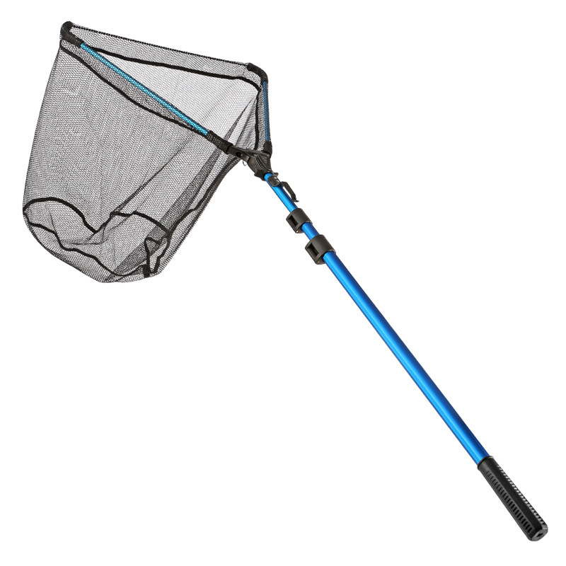 Sunflower Triangle One-Piece Foldable Telescopic Aluminum Fishing Landing Net