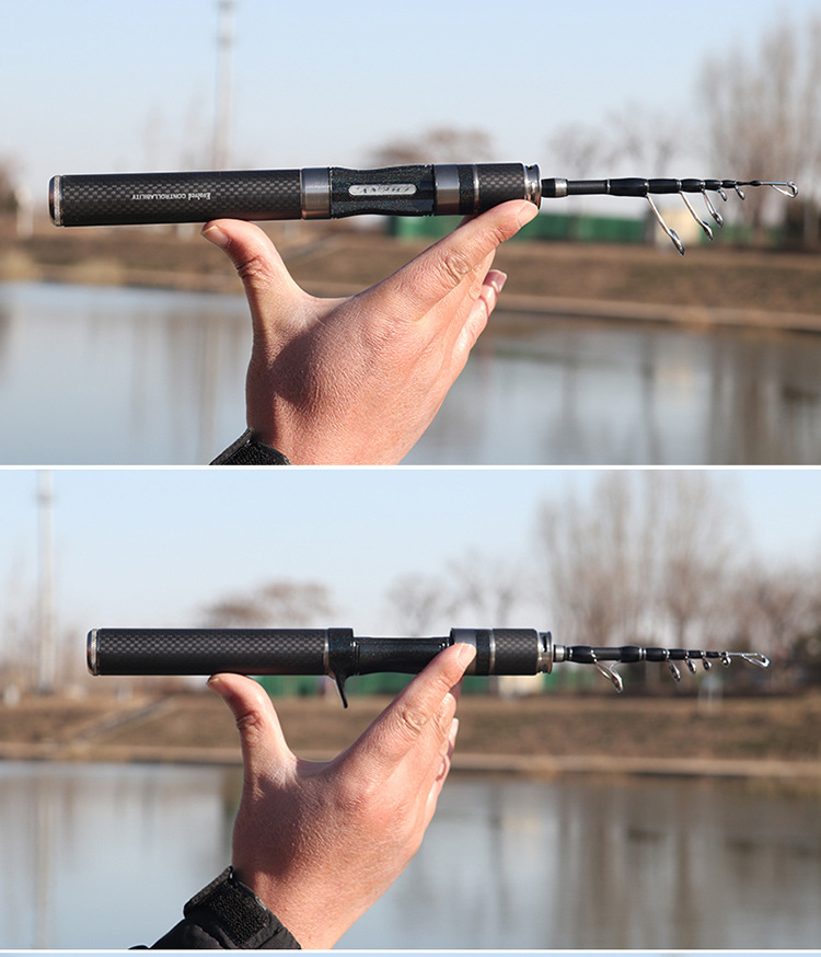 Sunflower Telescopic Ultralight Lure Fishing Rod, Carbon Portable Travel Rod thumb 19