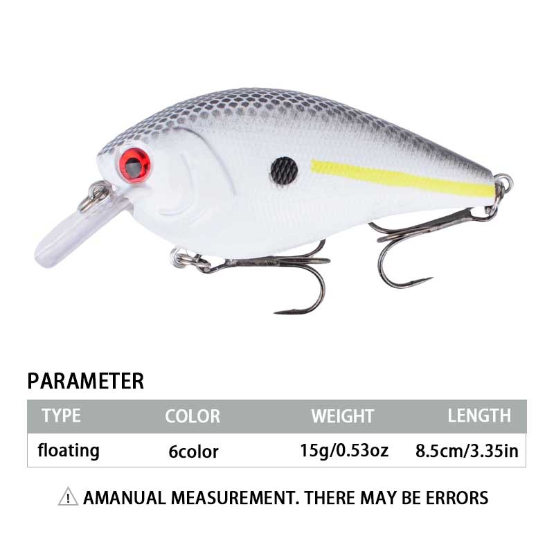Sunflower Floating Crankbait 8.5cm 15g Rattling Minnow Lure thumb 1