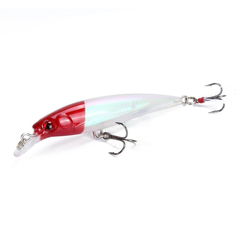 Sunflower Feather Tail Laser Minnow Lure 9cm 7g Floating Hard Bait thumb 4