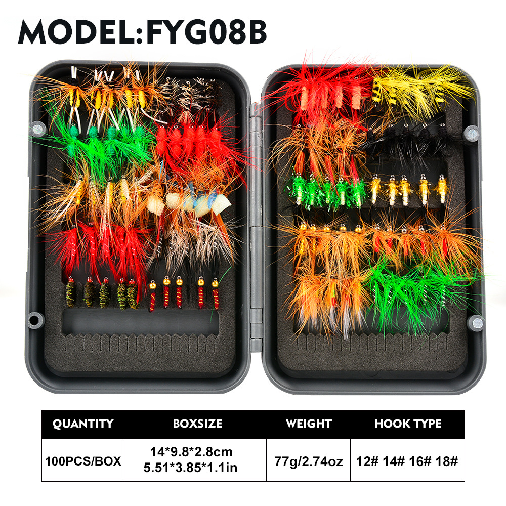 Sunflower Boxed Bionic Fly Fishing Flies Lures Micro Trout Ant Mosquito Insect Tackle thumb 6