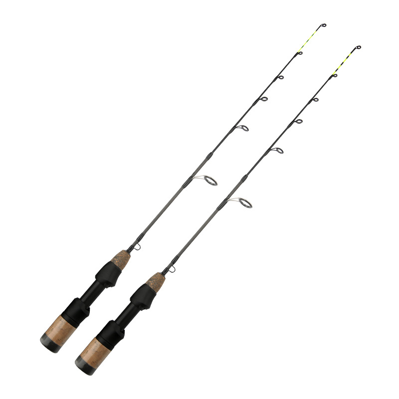Sunflower Carbon Ice Fishing Rod 60cm, Double Tip Winter Ice Rod, 2 Sections Portable Short Lure Rod thumb 21