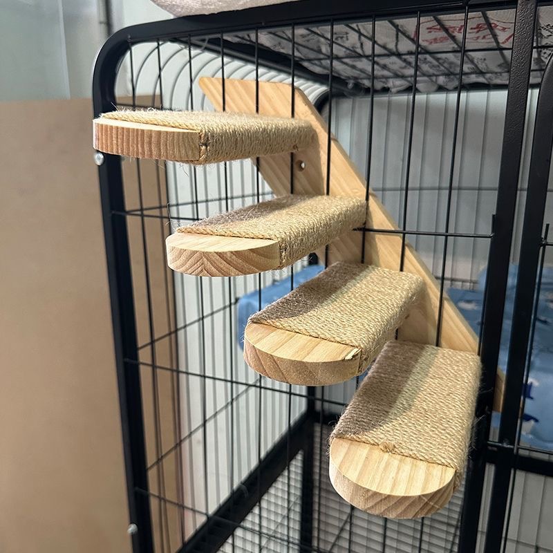 Sunflower Wooden Wall Cat Steps & Maze Ball Cat Toy Set thumb 19