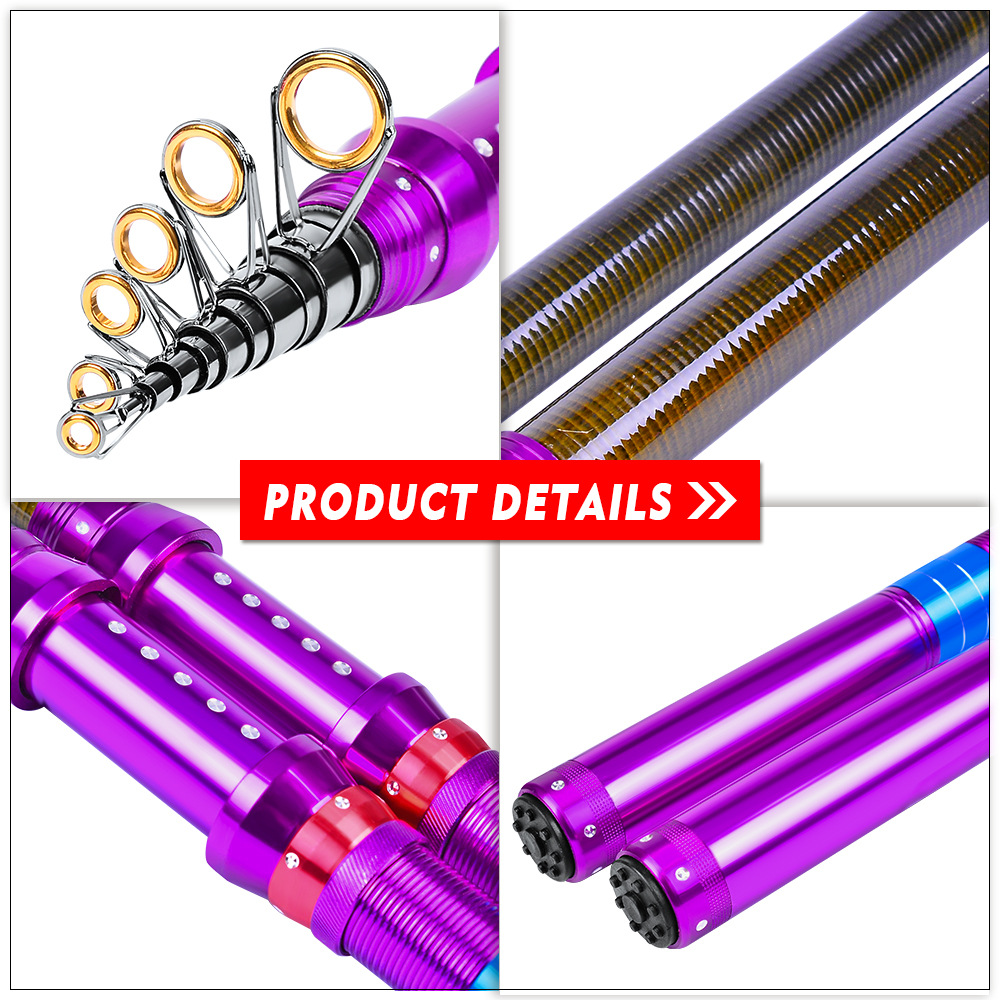 Mini Carbon Telescopic Sea Casting Rod thumb 6