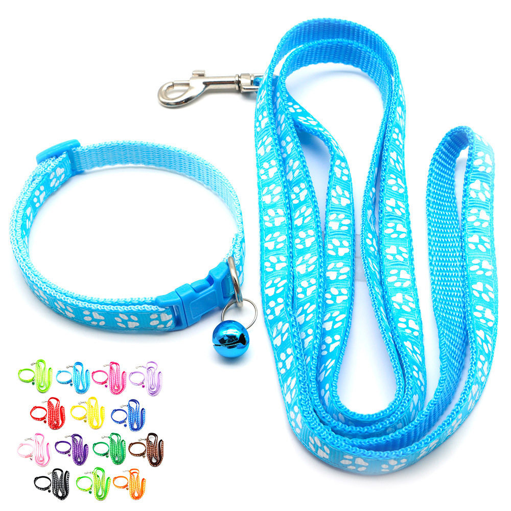 Paw Print Pet Collar & Leash Set thumb 22