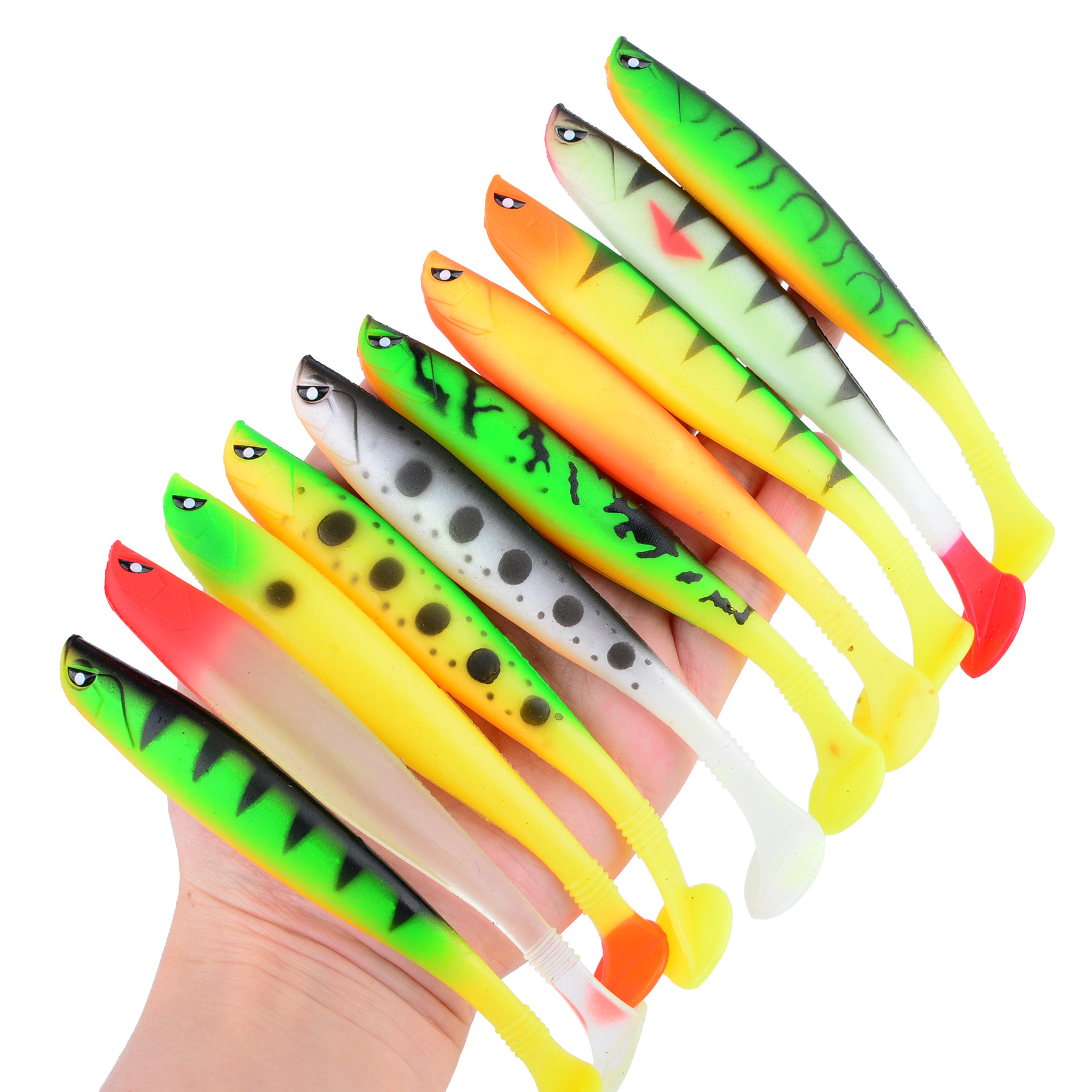 Sunflower T-Tail Soft Fishing Lure 12cm/9g Saltwater & Freshwater Bait thumb 4