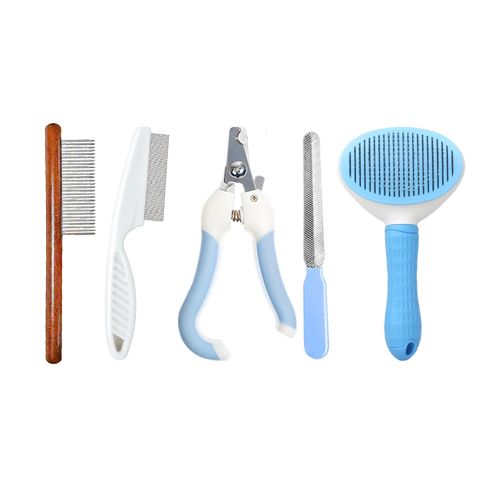 Sunflower 5 In 1 Pet Grooming Kit Dog & Cat Cleaning Beauty Tool Set