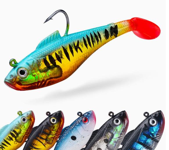 Sunflower T‑Tail Lead Soft Swimbait Lure DW6085