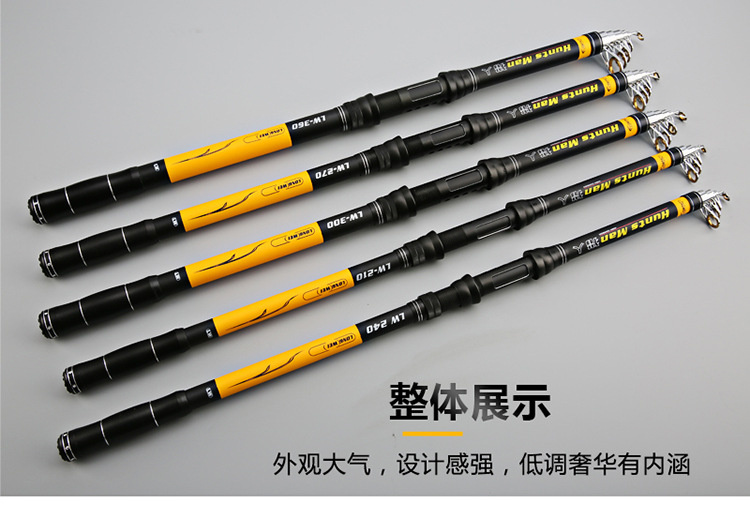Sunflower 6 Layers Telescopic Sea Rod, Long Cast Spinning Fishing Rod 2.1M-4.2M thumb 30