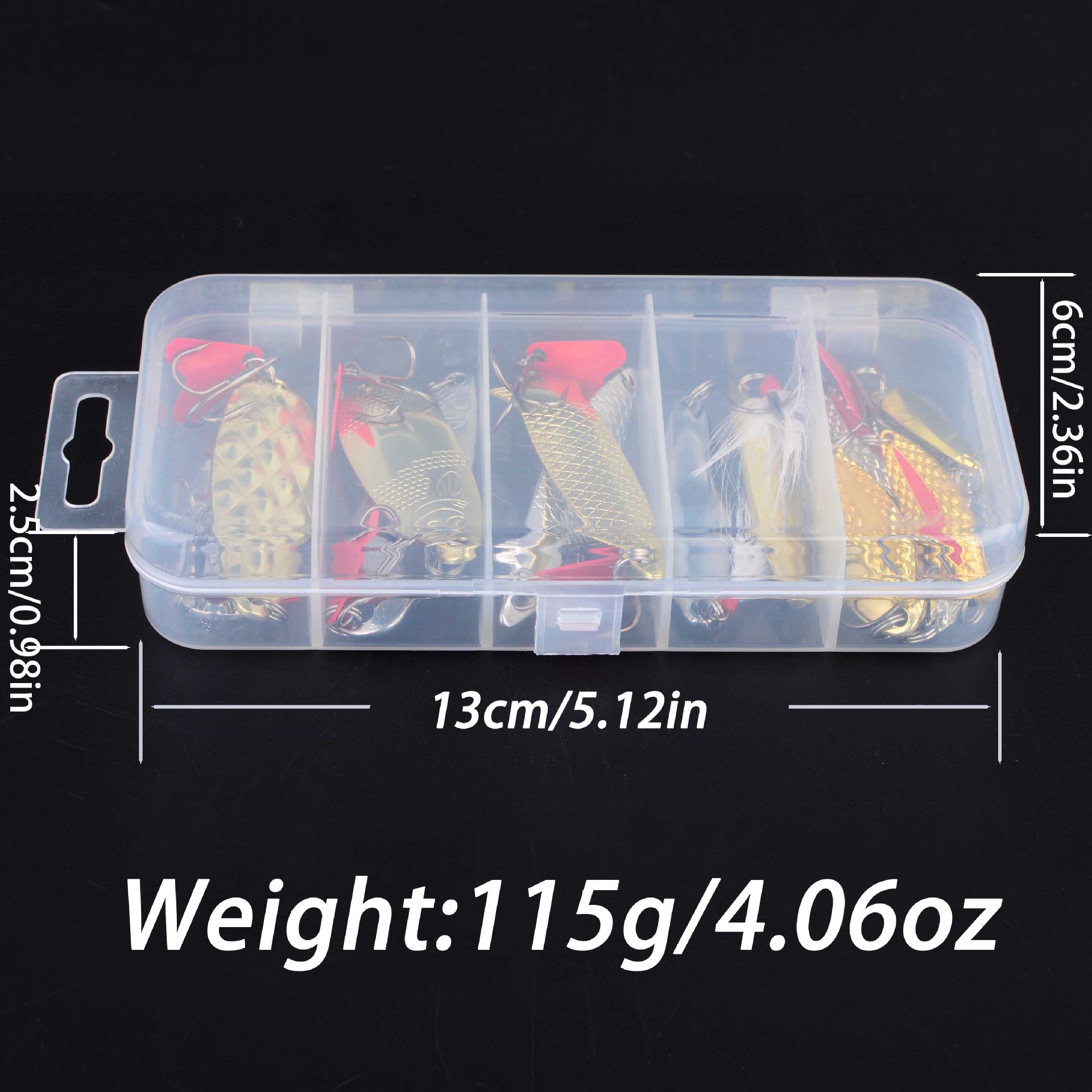 Sunflower 16Pcs Metal Spoon Lure Set With Feather Treble Hooks Saltwater & Freshwater Long Cast Fishing Baits thumb 1